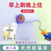 内墙漆墙面调色漆白色乳胶漆涂料彩色环保净味墙面翻新硅藻泥墙漆