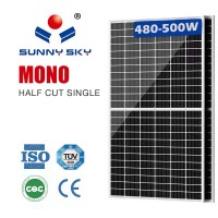 500W太阳能板 182多组栅户外光伏组件单晶太阳能离网储能板现货