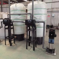 全自动软化水设备钠离子交换器20吨玻璃钢过滤器树脂软水器