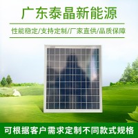 厂家销售太阳能板 多晶 20w 18V/9V光伏板 太阳能发电板 太阳能