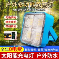 跨境户外太阳能灯庭院灯夜市LED地摊超亮户外移动应急照明露营灯